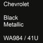 Preview: Chevrolet, Black Metallic, WA984 / 41U.